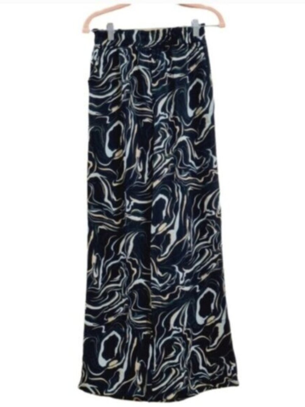 NASTY GAL Abstract Print 2 Piece Set Suit Button Shirt Wide Leg Pant Sz M - Picture 7 of 11